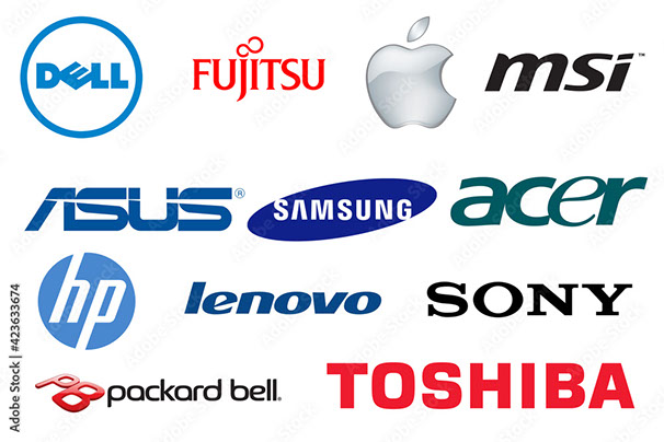 Brands we repair: Dell, Fujitsu, Apple, MSI, ASUS, Samsung, Acer, HP, Lenovo, Sony, Packard Bell, Toshiba